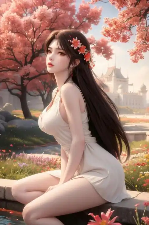 半躺靠枕观影示意，靠垫垫在腰后
